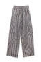 WAVY CHECK TROUSERS -BROWN MIX-