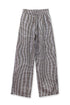 WAVY CHECK TROUSERS -BROWN MIX-