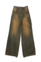 CIRCLE CUT-OUT WIDE PANTS -RUSTED BROWN- *Last1