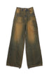 CIRCLE CUT-OUT WIDE PANTS -RUSTED BROWN- *Last1
