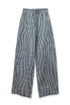 WAVY CHECK TROUSERS -BLUE MIX-