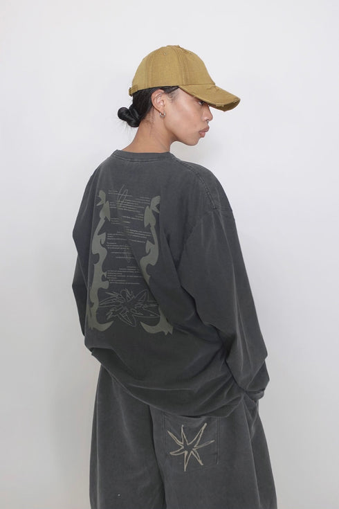 WASHED EMBROIDERY LOGO CAP -MUSTARD BEIGE- *Last1