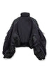【PRE-ORDER】METAMORPHOSIS ECO FABRIC BOMBER JACKET -BLACK (BAMBOO CHARCOAL)-