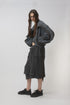 CIRCLE RIB WASHED MA-1 -WARM CHARCOAL-