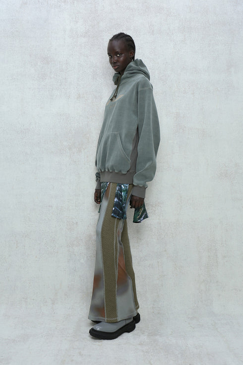 【RESTOCK】WASHED EMBROIDERY LOGO HOODIE -DARK GREEN- *Last1