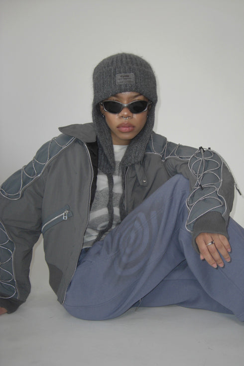 【PRE-ORDER】PAINTED SPIRAL SWEAT PANTS -BLUISH PURPLE-