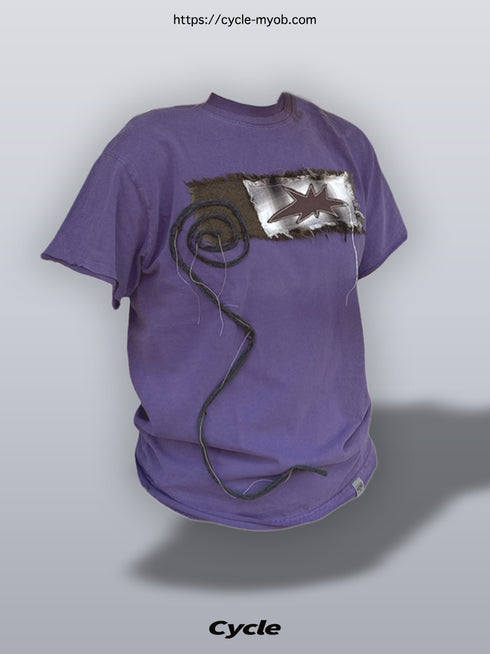 WASHED PATCHWORK STAR TEE