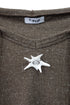 SEA STAR HOODED TOPS -BROWN-