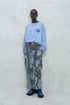 UNALOME LONG SKIRT -TIE-DYE BLUE-