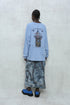 UNALOME LONG SKIRT -TIE-DYE BLUE-