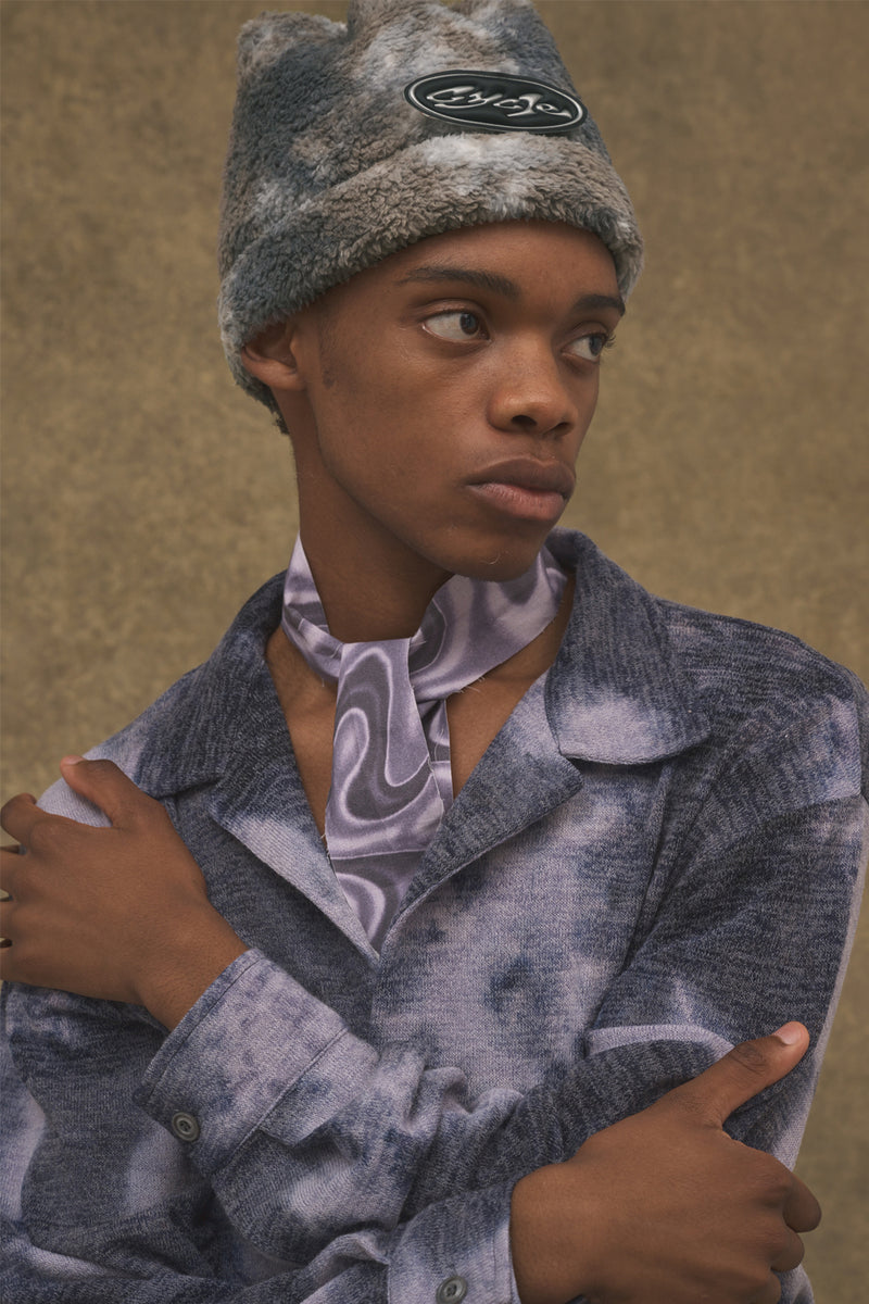 Tiedye boa hat brown mix *last1 Cycle by myob