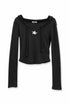 SEA STAR HOODED TOPS -BLACK-