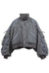 【PRE-ORDER】METAMORPHOSIS ECO FABRIC BOMBER JACKET -GRAY (BAMBOO CHARCOAL)-