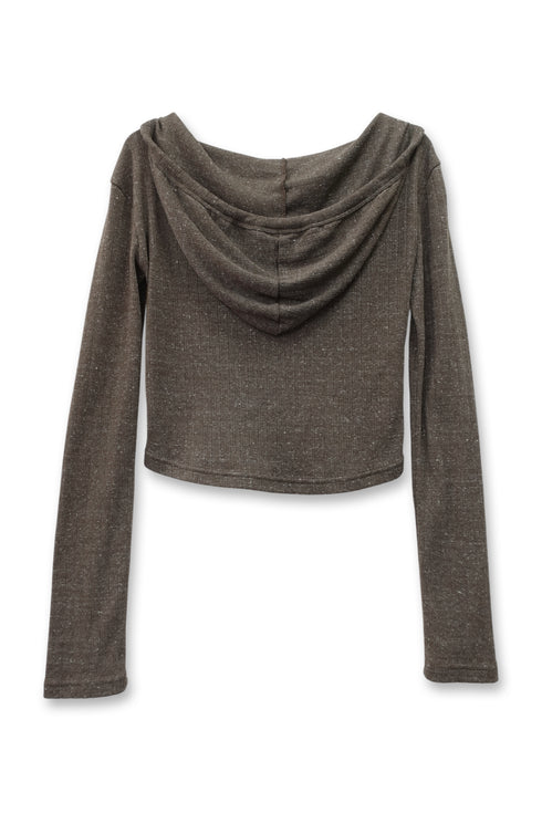 SEA STAR HOODED TOPS -BROWN-