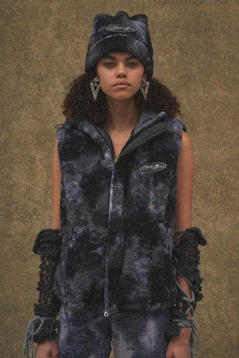 TIE-DYE BOA  HAT -PURPLE MIX-