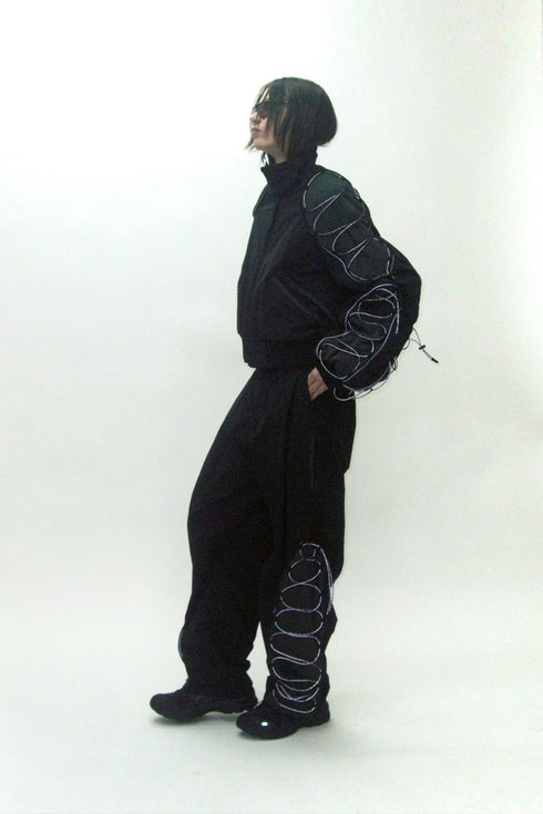 METAMORPHOSIS TROUSERS -BLACK-