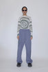 【PRE-ORDER】PAINTED SPIRAL SWEAT PANTS -BLUISH PURPLE-