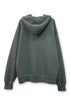 BEADED DRAWSTRING ZIP-UP HOODIE -DARK GREEN-