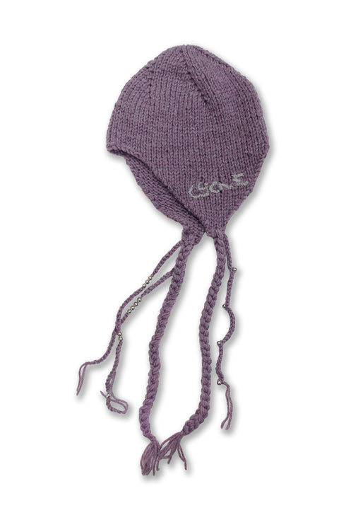 Allergy × Cycle HANDMADE KNIT FLIGHT CAP -PURPLE-