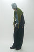 WOOL BALOON TUCK TROUSERS -CHARCOAL-