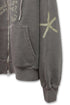 FEUERGOD × Cycle STAR ZIP-UP HOODIE -BROWN-