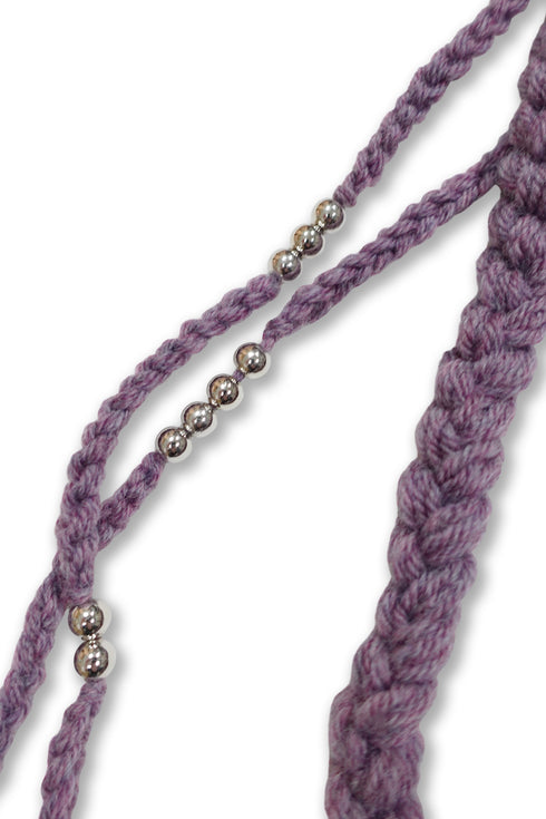 Allergy × Cycle HANDMADE KNIT FLIGHT CAP -PURPLE- *Last1