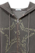 FEUERGOD × Cycle STAR ZIP-UP HOODIE -BROWN-