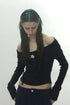 SEA STAR HOODED TOPS -BLACK-