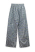 WAVY CHECK TROUSERS -BLUE MIX-