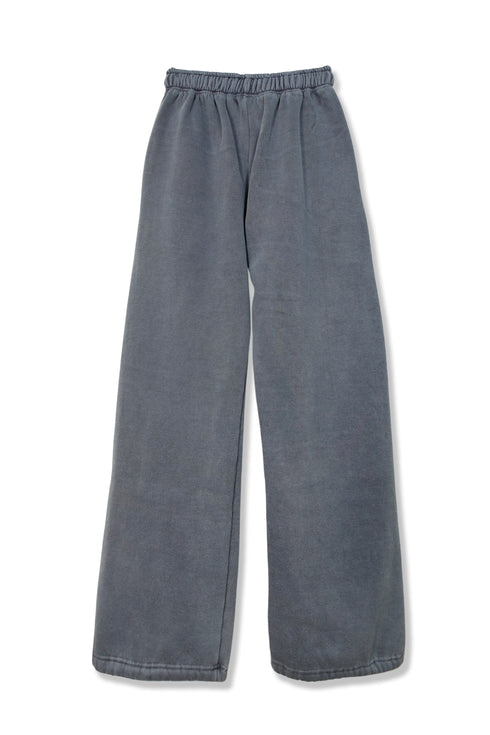 LOGO WASHED SWEAT PANTS -GRAYISH BLUE-