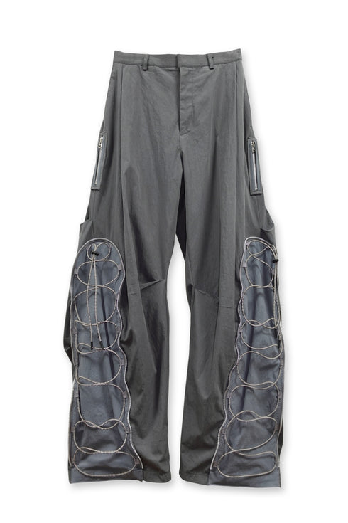 【PRE-ORDER】METAMORPHOSIS ECO FABRIC PANTS -GRAY (BAMBOO CHARCOAL)-