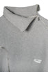 ZIP-UP DECONSTRUCTED SWEAT TOPS -GRAY-