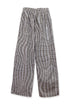WAVY CHECK TROUSERS -BROWN MIX-