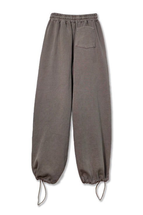 LOGO WASHED SWEAT LINE PANTS -BROWN- *Last1