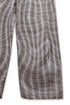 WAVY CHECK TROUSERS -BROWN MIX-