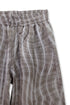 WAVY CHECK TROUSERS -BROWN MIX-