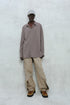 CIRCLE CUT-OUT PANTS -RUSTED BEIGE-