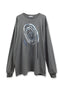 【PRE-ORDER】SPIRAL CODE LONG SLEEVE TEE -DARK GRAY-