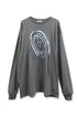 【PRE-ORDER】SPIRAL CODE LONG SLEEVE TEE -DARK GRAY-