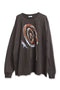 SPIRAL CODE LONG SLEEVE TEE -BROWN-