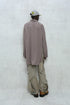 SPIRAL BUTTON SHIRT -GRAYISH BROWN-