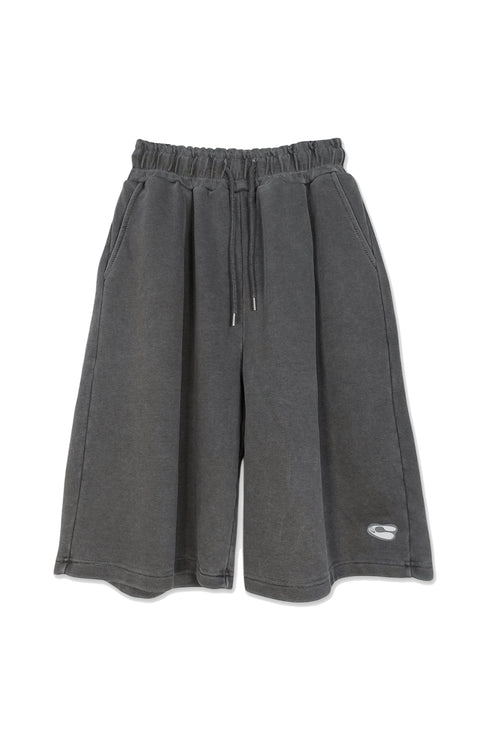 Mayte × Cycle ECHO STAR WASHED HALF PANTS -CHARCOAL-