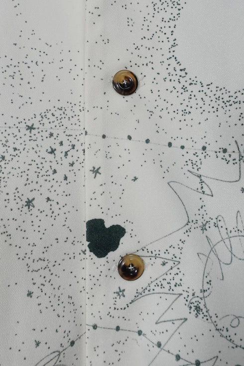 Mayte × Cycle DRAWING SHIRT "starsstarsstars" -IVORY- *Last1