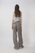 WAVY CHECK TROUSERS -BROWN MIX-