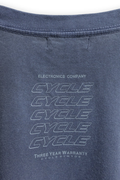 ELECTRONICS COMPANY CYCLE LONG SLEEVE TEE -NAVY-