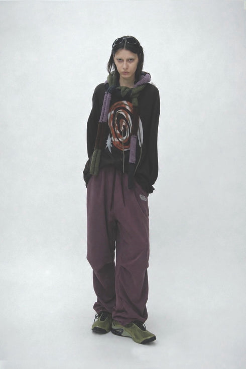 【PRE-ORDER】SPIRAL CODE LONG SLEEVE TEE -BROWN-