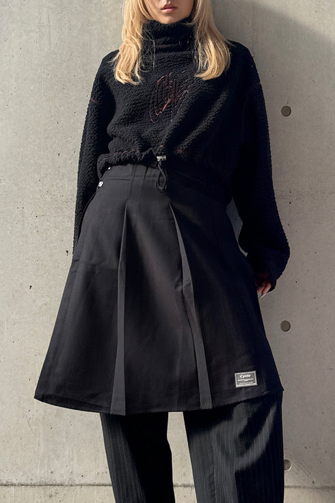 ECO BOA CROPPED TOPS -BLACK- *Last1