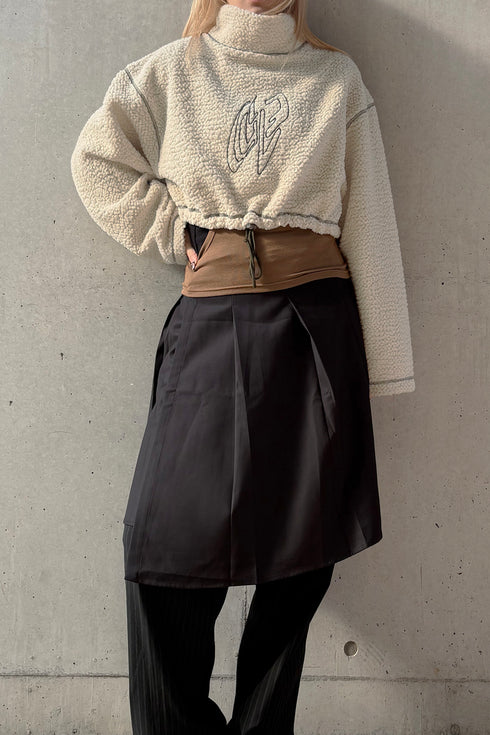 ECO BOA CROPPED TOPS -IVORY-