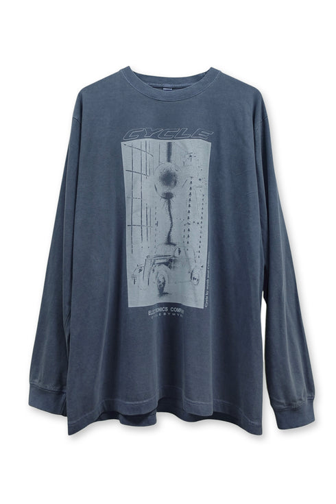 【PRE-ORDER】ELECTRONICS COMPANY CYCLE LONG SLEEVE TEE -NAVY-
