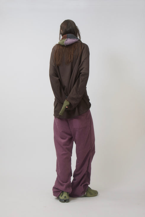 【PRE-ORDER】SPIRAL CODE LONG SLEEVE TEE -BROWN-